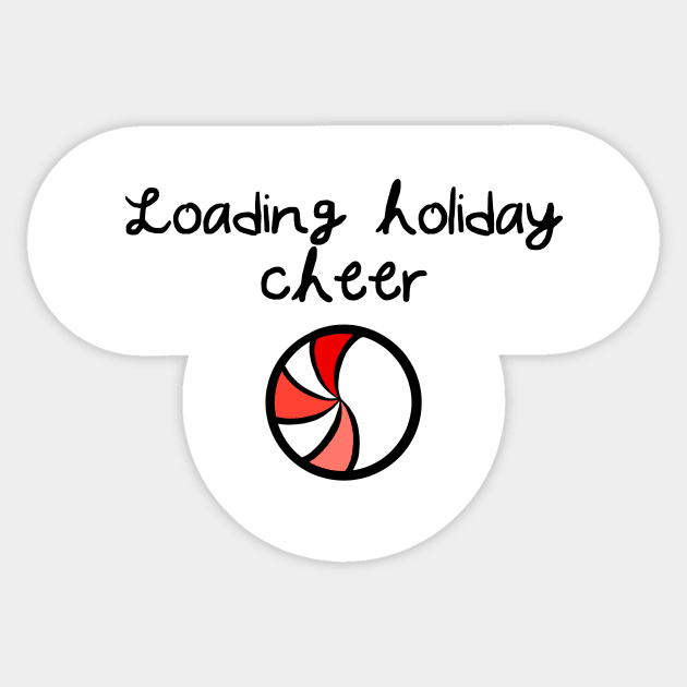 Loading Holiday Cheer Sticker by Wayward Knight